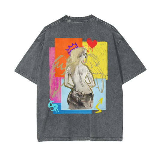 Muse Deco Grey Oversized T-Shirt